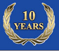 10 years of service excellence